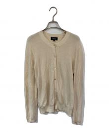 A.P.C.（アーペーセー）の古着「ニットカーディガン」｜ベージュ