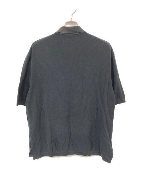 KAPTAIN SUNSHINE（キャプテンサンシャイン）KAPTAIN SUNSHINE (キャプテンサンシャイン) Polocollar Knit Shirt ブラック サイズ:38の古着・服飾アイテム