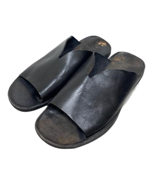 brador（ブラドール）brador (ブラドール) レザーサンダル ブラック サイズ:40の古着・服飾アイテム