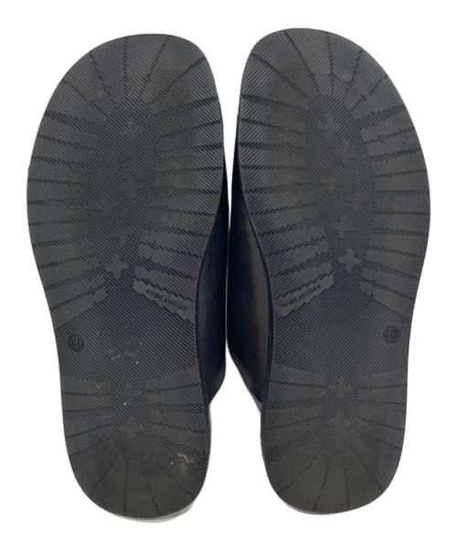 brador（ブラドール）brador (ブラドール) レザーサンダル ブラック サイズ:40の古着・服飾アイテム