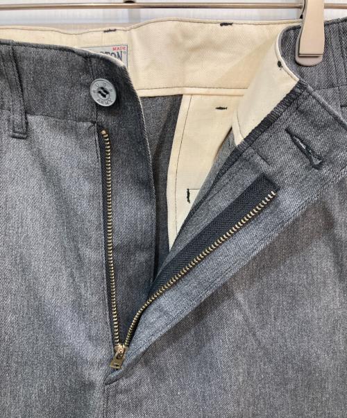 HOUSTON（ヒューストン）HOUSTON (ヒューストン) MILITARY CHINO PANTS グレー サイズ:34の古着・服飾アイテム