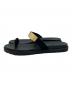 il Sandalo (イルサンダロ) ゴールドプレートサムループサンダル ブラック サイズ:SIZE 39：8000円