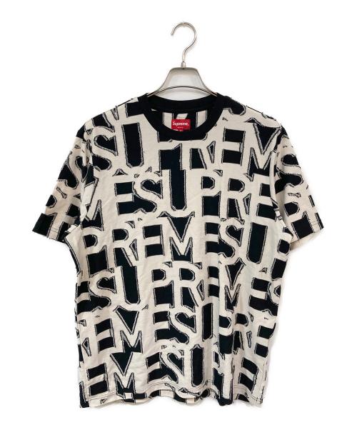 SUPREME（シュプリーム）SUPREME (シュプリーム) Spellout S/S Top/スペルアウト S/Sトップ ブラック サイズ:SIZE Mの古着・服飾アイテム