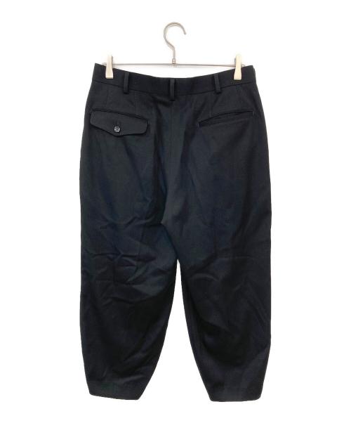 Graphpaper（グラフペーパー）Graphpaper (グラフペーパー) Wool Doeskin Tapered Trousers/ウールドスキンテーパードトラウザーズ ブラック サイズ:SIZE 1の古着・服飾アイテム