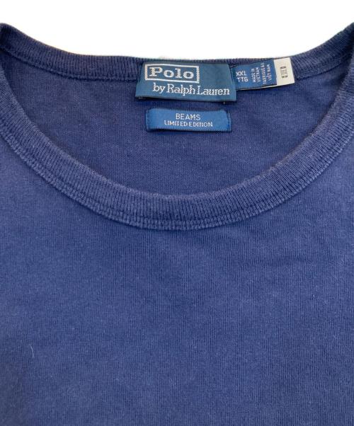 POLO RALPH LAUREN（ポロ・ラルフローレン）POLO RALPH LAUREN (ポロ・ラルフローレン) BEAMS (ビームス) 別注 T-SHIRT ネイビー サイズ:XXLの古着・服飾アイテム