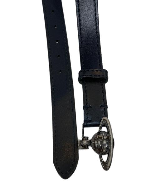 Vivienne Westwood（ヴィヴィアンウエストウッド）Vivienne Westwood (ヴィヴィアンウエストウッド) オーブバックルベルト ブラック サイズ:86cmの古着・服飾アイテム