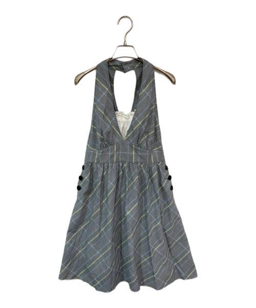 BURBERRY BLUE LABEL（バーバリーロンドンブルーレーベル）BURBERRY BLUE LABEL (バーバリーロンドンブルーレーベル) ノースリーブワンピース グレー サイズ:38の古着・服飾アイテム