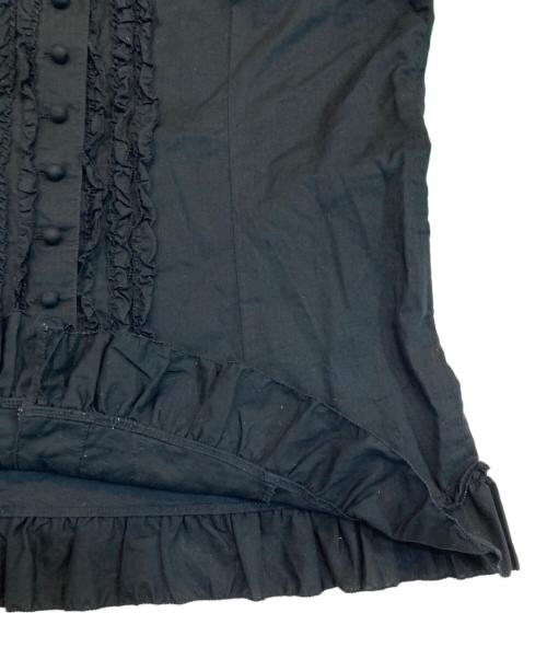 PINK HOUSE（ピンクハウス）PINK HOUSE (ピンクハウス) フリルブラウス ブラック サイズ:記載なしの古着・服飾アイテム