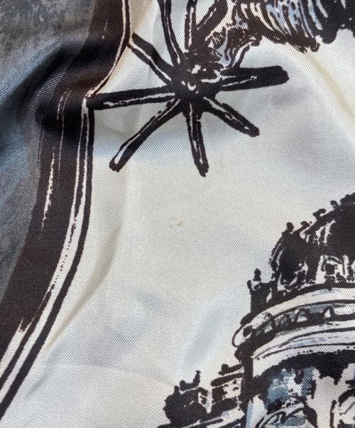 INGEBORG（インゲボルグ）INGEBORG (インゲボルグ) スカーフ柄スカート ブラック サイズ:SIZE 3の古着・服飾アイテム