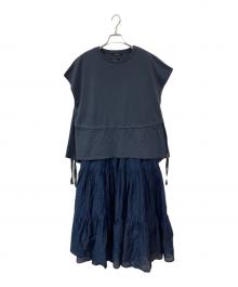 INGEBORG（インゲボルグ）の古着「2024サマーハッピーセット(オーバーブラウス＋ワンピース)」｜ネイビー