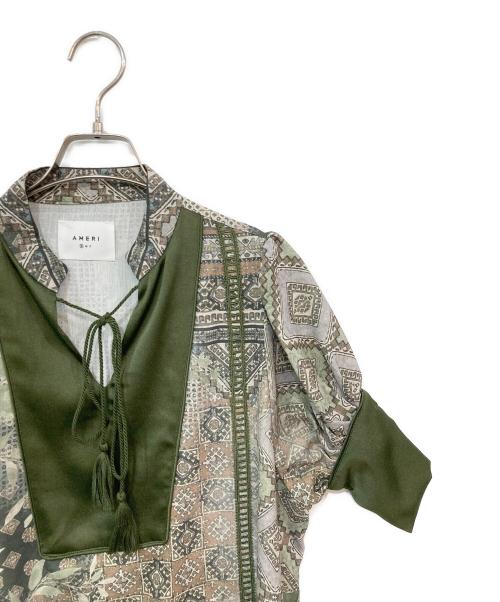 Ameri（アメリ）Ameri (アメリ) CAMILLA KAFTAN DRESS/カミラカフタンドレス グリーン サイズ:SIZE Sの古着・服飾アイテム