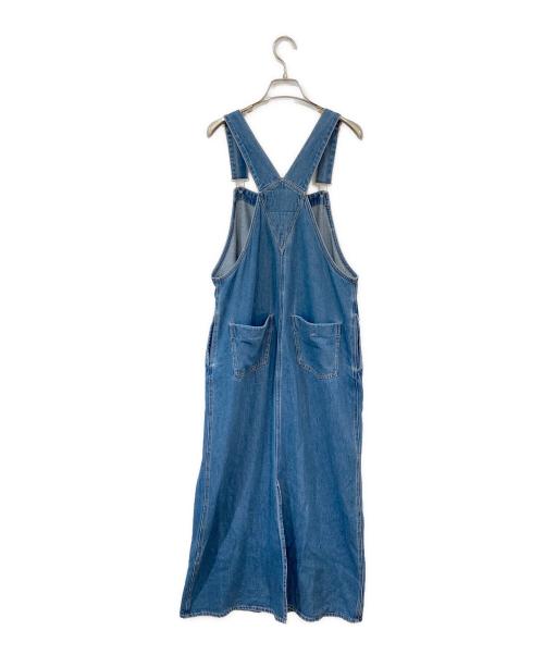SHIPS any（シップスエニィ）SHIPS any (シップスエニィ) フロントジップジャンパースカート ブルー サイズ:SIZE Freeの古着・服飾アイテム