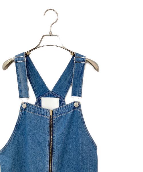 SHIPS any（シップスエニィ）SHIPS any (シップスエニィ) フロントジップジャンパースカート ブルー サイズ:SIZE Freeの古着・服飾アイテム