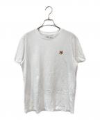 maison kitsuneメゾンキツネ）の古着「フォックスヘッド パッチレギュラーTシャツ」｜ホワイト