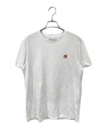 maison kitsune（メゾンキツネ）の古着「フォックスヘッド パッチレギュラーTシャツ」｜ホワイト