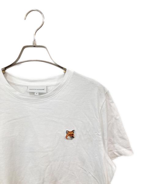 maison kitsune（メゾンキツネ）maison kitsune (メゾンキツネ) フォックスヘッド パッチレギュラーTシャツ ホワイト サイズ:SIZE Mの古着・服飾アイテム