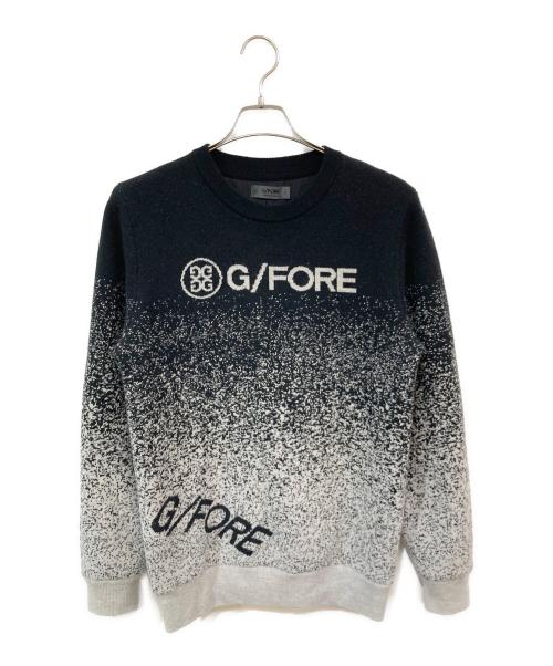 G/FORE（ジーフォア）G/FORE (ジーフォア) スニードグラデーションロゴセーター ブラック サイズ:SIZE 1の古着・服飾アイテム