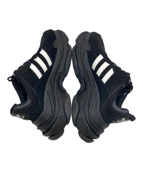 BALENCIAGA（バレンシアガ）BALENCIAGA (バレンシアガ) adidas (アディダス) リプルS メッシュ×レザー スニーカー ブラック サイズ:SIZE 26cmの古着・服飾アイテム