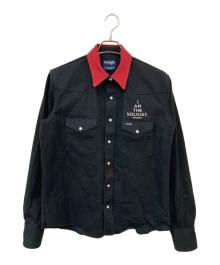 Wrangler×TAKAHIROMIYASHITA TheSoloIst.（ラングラー×タカヒロミヤシタ ザソロイスト）の古着「デニムシャツジャケット」｜ブラック