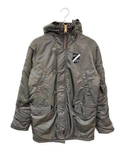 ALPHA INDUSTRIES（アルファインダストリーズ）ALPHA INDUSTRIES (アルファインダストリーズ) NUMBER (N)INE (ナンバーナイン) TYPE N-3B フライトジャケット オリーブ サイズ:Ｌの古着・服飾アイテム
