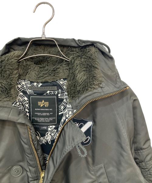 ALPHA INDUSTRIES（アルファインダストリーズ）ALPHA INDUSTRIES (アルファインダストリーズ) NUMBER (N)INE (ナンバーナイン) TYPE N-3B フライトジャケット オリーブ サイズ:Ｌの古着・服飾アイテム