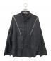 ADRER（アドラー）の古着「ジップデザインシャツジャケット」｜ブラック