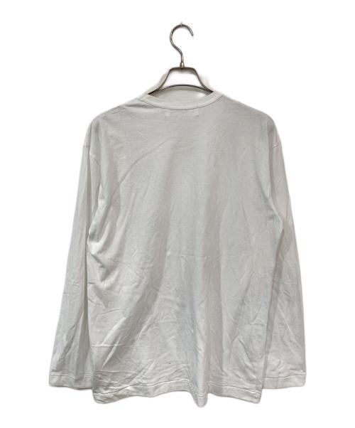 PLAY COMME des GARCONS（プレイコムデギャルソン）PLAY COMME des GARCONS (プレイコムデギャルソン) 長袖カットソー ホワイト サイズ:XXLの古着・服飾アイテム