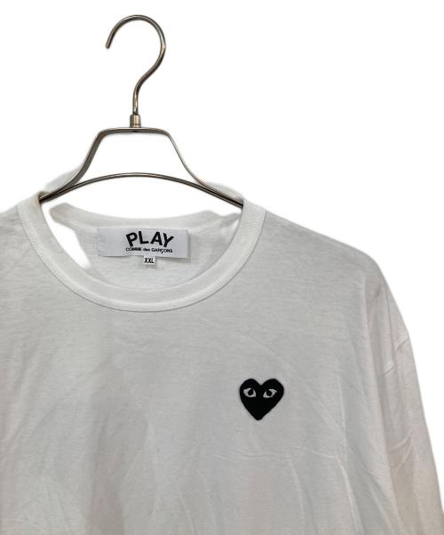 PLAY COMME des GARCONS（プレイコムデギャルソン）PLAY COMME des GARCONS (プレイコムデギャルソン) 長袖カットソー ホワイト サイズ:XXLの古着・服飾アイテム