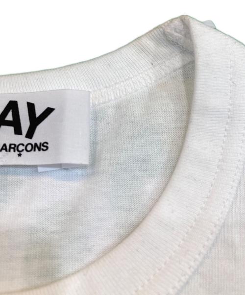 PLAY COMME des GARCONS（プレイコムデギャルソン）PLAY COMME des GARCONS (プレイコムデギャルソン) 長袖カットソー ホワイト サイズ:XXLの古着・服飾アイテム
