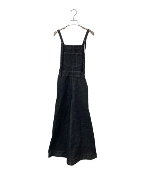 THREE DOTS（スリードッツ）THREE DOTS (スリードッツ) Denim jumper skirt/デニムジャンパースカート ブラック サイズ:不明の古着・服飾アイテム