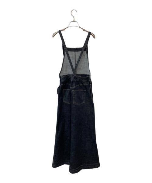 THREE DOTS（スリードッツ）THREE DOTS (スリードッツ) Denim jumper skirt/デニムジャンパースカート ブラック サイズ:不明の古着・服飾アイテム