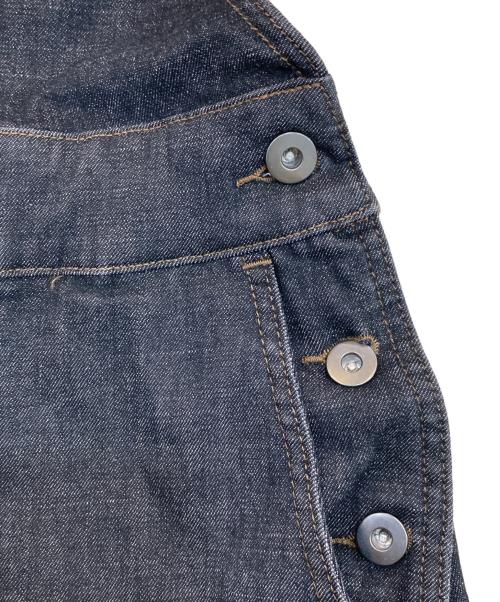 THREE DOTS（スリードッツ）THREE DOTS (スリードッツ) Denim jumper skirt/デニムジャンパースカート ブラック サイズ:不明の古着・服飾アイテム