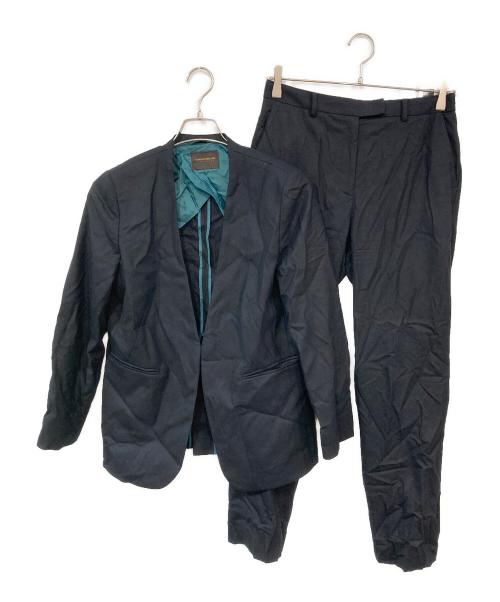 TOMORROW LAND collection（トゥモローランドコレクション）TOMORROW LAND collection (トゥモローランドコレクション) スーパーファインサキソニー セットアップスーツ ブラック サイズ:36の古着・服飾アイテム