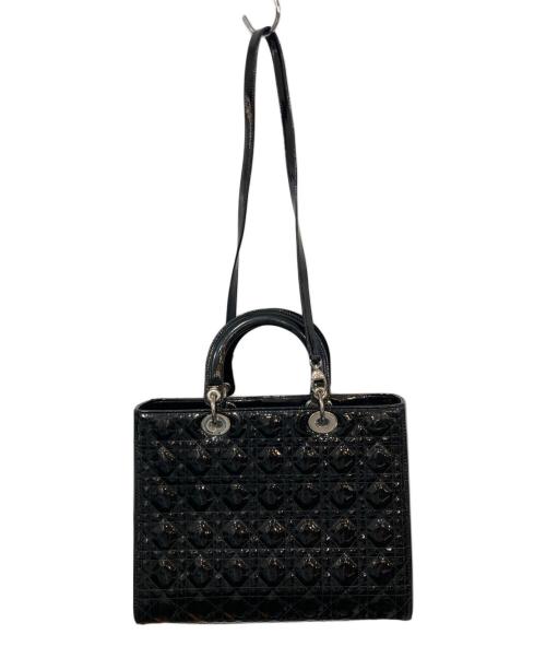 Christian Dior（クリスチャン ディオール）Christian Dior (クリスチャン ディオール) カナージュバッグ ブラックの古着・服飾アイテム