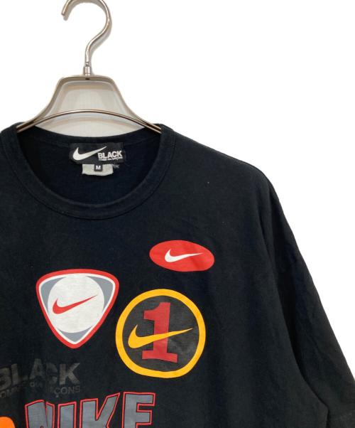 BLACK COMME des GARCONS（ブラックコムデギャルソン）BLACK COMME des GARCONS (ブラックコムデギャルソン) NIKE (ナイキ) プリントTシャツ ブラック サイズ:SIZE Mの古着・服飾アイテム