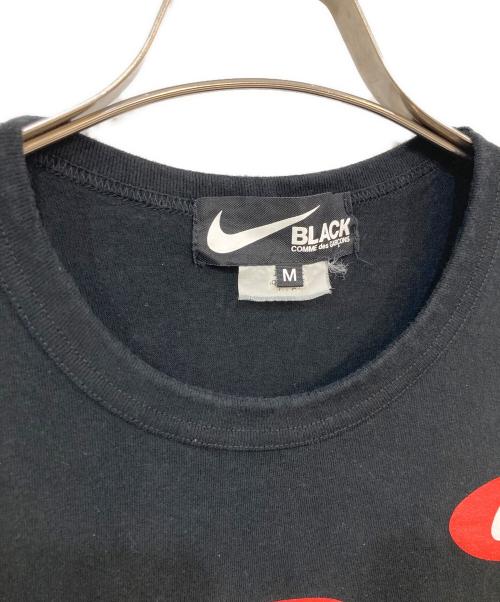 BLACK COMME des GARCONS（ブラックコムデギャルソン）BLACK COMME des GARCONS (ブラックコムデギャルソン) NIKE (ナイキ) プリントTシャツ ブラック サイズ:SIZE Mの古着・服飾アイテム