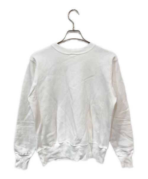 Champion REVERSE WEAVE（チャンピオン リバース ウィーブ）Champion REVERSE WEAVE (チャンピオン リバース ウィーブ) 単色タグ復刻 クルーネックスウェット ホワイト サイズ:SIZE Mの古着・服飾アイテム