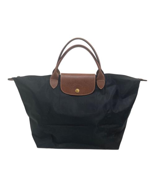 LONGCHAMP（ロンシャン）LONGCHAMP (ロンシャン) ナイロントートバッグ ブラックの古着・服飾アイテム