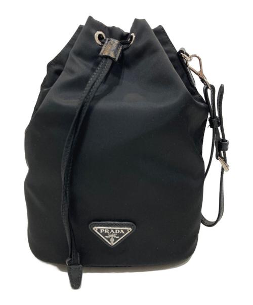 PRADA（プラダ）PRADA (プラダ) RE-NYLON巾着バッグ ブラックの古着・服飾アイテム