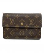 LOUIS VUITTONルイ ヴィトン）の古着「3つ折り財布」｜ブラウン