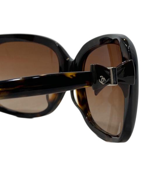 CHANEL（シャネル）CHANEL (シャネル) ココマークリボンサングラス ブラウン サイズ:60□17の古着・服飾アイテム