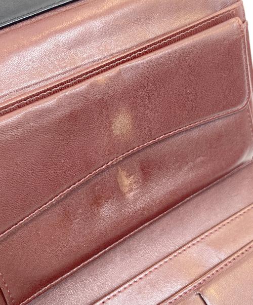 CHANEL（シャネル）CHANEL (シャネル) マトラッセ ラムスキン 3つ折り財布 ブラックの古着・服飾アイテム