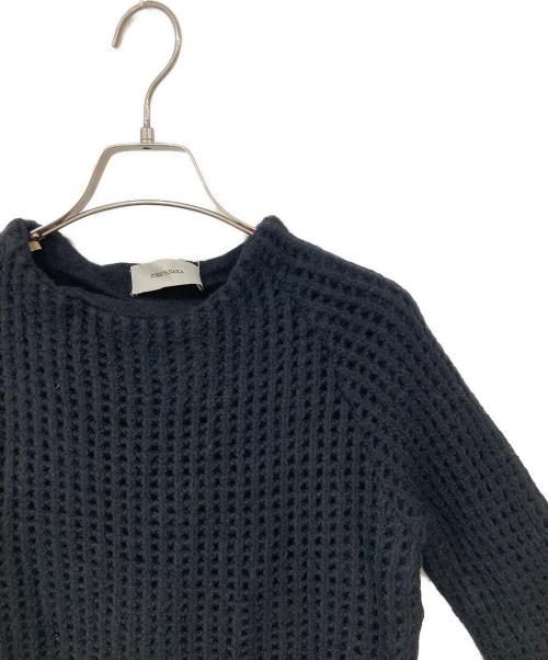 FUMIE=TANAKA（フミエタナカ）FUMIE=TANAKA (フミエタナカ) ワッフルニット ブラック サイズ:不明の古着・服飾アイテム