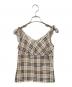BURBERRY BLUE LABEL（バーバリーロンドンブルーレーベル）の古着「ノバチェックキャミソール」｜ベージュ