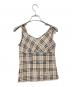 BURBERRY BLUE LABEL (バーバリーロンドンブルーレーベル) ノバチェックキャミソール ベージュ サイズ:SIZE 38：5000円