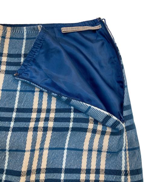 BURBERRY BLACK LABEL（バーバリーブラックレーベル）BURBERRY BLACK LABEL (バーバリーブラックレーベル) チェックスカート ネイビー サイズ:SIZE 36の古着・服飾アイテム