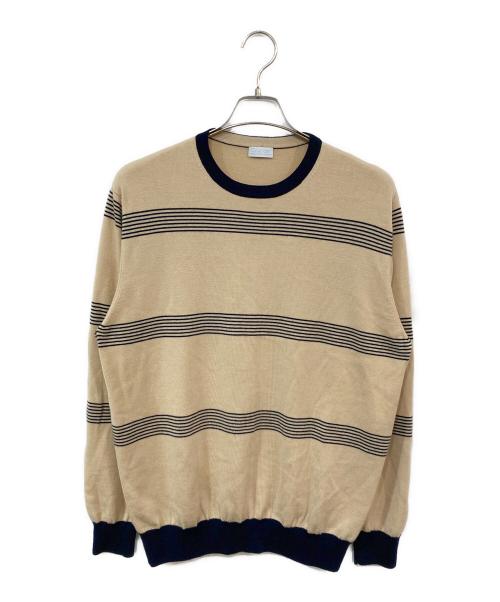 Cruciani（クルチアーニ）Cruciani (クルチアーニ) カシミヤ混ニット ベージュ サイズ:SIZE 50の古着・服飾アイテム