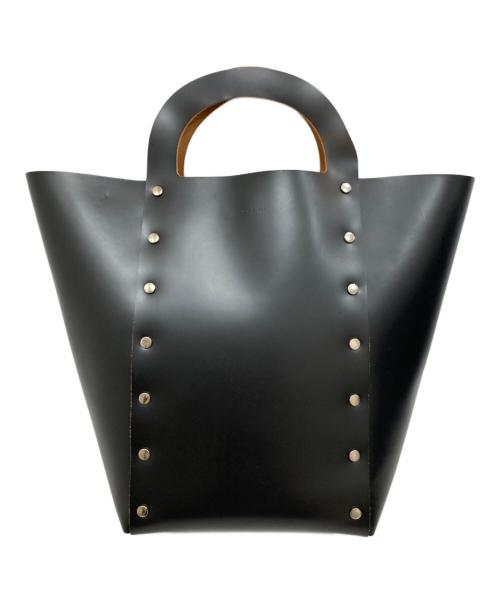 HENDER SCHEME（エンダースキーマ）HENDER SCHEME (エンダースキーマ) レザートートバッグ ブラックの古着・服飾アイテム