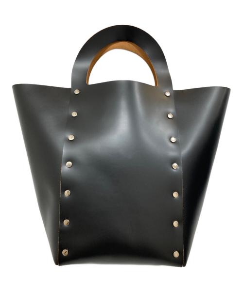 HENDER SCHEME（エンダースキーマ）HENDER SCHEME (エンダースキーマ) レザートートバッグ ブラックの古着・服飾アイテム
