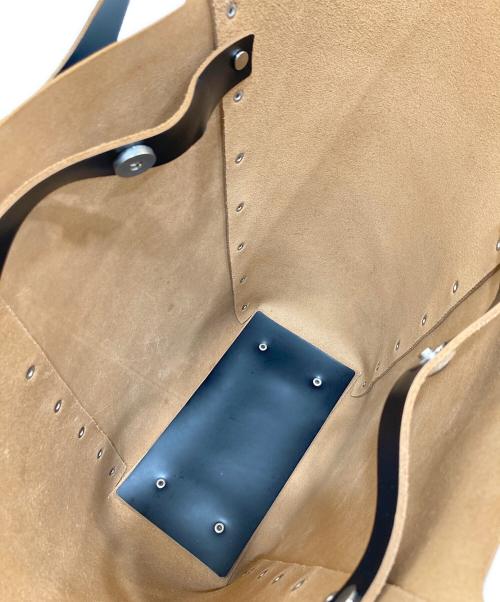 HENDER SCHEME（エンダースキーマ）HENDER SCHEME (エンダースキーマ) レザートートバッグ ブラックの古着・服飾アイテム